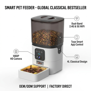 Distributeur automatique de nourriture pour animaux de compagnie intelligent WiFi OEM avec caméra HD 1080P, contrôle à distance par <span class=keywords><strong>application</strong></span>, distributeur automatique de nourriture pour chiens et chats avec minuterie - Product Image 2