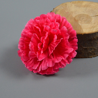 Têtes de fausses fleurs, œillets en soie, têtes d'oeillets artificiels pour la maison, les mariages, les fêtes, les mariages, décoration de voiture, travaux manuels