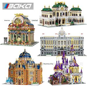 बका स्ट्रीट व्यू 33200-33230 तेल रिफाइनरी महल मुश्किल छोटे कण इकट्ठा प्लास्टिक बिल्डिंग ब्लॉक गहने खिलौने - Product Image 5