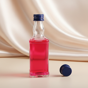 <span class=keywords><strong>Venta</strong></span> Directa <span class=keywords><strong>de</strong></span> Fábrica: Mini Botellas <span class=keywords><strong>de</strong></span> Vidrio Cuadradas Vacías para Licor, Tequila, 50 ml, con Tapa <span class=keywords><strong>de</strong></span> Rosca - Product Image 1