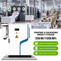 Armoire ESS LiFePO4 50 kW 100 kWh refroidie par air, protection IP54, compatible avec les onduleurs hybrides solaires photovoltaïques pour applications commerciales et industrielles