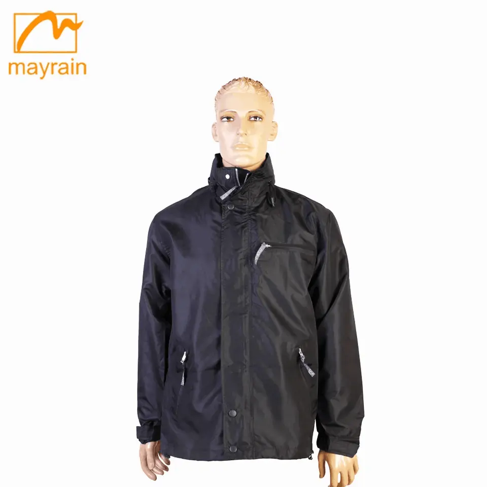 Chubasquero impermeable para hombre, traje de nuevo diseño, impermeable, ligero, con capucha, para exteriores, de vinilo de pvc, 2021