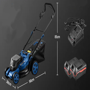 Industrial 20V*2 Cordless Lawn Mower Dual 20V Battery System 750W Dual-Blade <b>Cutting</b> 40L <b>Grass</b> Box DIY Commercial-Grade - Product Image 3