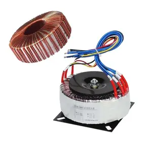 Tùy chỉnh tùy chỉnh vòng 45V 24V khuếch đại trung tâm khai thác 10000 Watt khuếch đại cuộn cảm biến áp 220V tot 55 0 55V thành phần