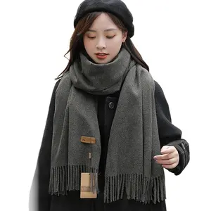 Solid Color Fashion All-Match Men'S Scarf Women'S Bib Air Conditioning Blanket