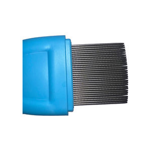 Mango de plástico grueso y duradero ovalado, alfileres largos de acero inoxidable con forro en espiral, uso de <span class=keywords><strong>farmacia</strong></span>, piojos, liendres, peine para pulgas - Product Image 5