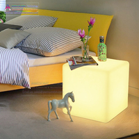 Table d'appoint en plexiglas illuminée de 20 pouces pour mobilier événementiel (Cb400)