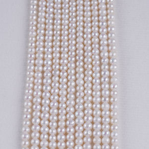 Perlas naturales de agua dulce de forma redonda Akoya de 4-5mm para la fabricación de joyas - Product Image 2