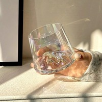 Verre à whisky en cristal à usage professionnel, design Mont Fuji de style japonais, monocouche, respectueux de l'environnement