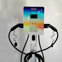 Pistolet de charge industriel Chargeur de voiture électrique Station de charge AC murale verticale 14kw pour voitures partagées