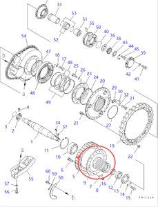 Moyeu d'entraînement final de bulldozer Komatsu D155A-1/D155A-2 175-27-31384 OEM Après-vente Argent Garantie 1 an 200 kg Fabriqué en Chine Bois - Product Image 2
