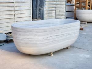 <span class=keywords><strong>Bañera</strong></span> de Spa de piedra Real, <span class=keywords><strong>bañera</strong></span> de mármol independiente de <span class=keywords><strong>roca</strong></span> Natural, <span class=keywords><strong>bañera</strong></span> de piedra de mármol blanco gris ovalada - Product Image 6