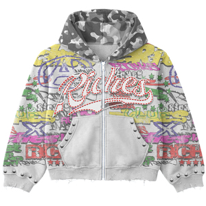 Sudadera con capucha de forro polar grueso con cremallera completa y estampado personalizado, de la mejor calidad, ecológica, de secado rápido, para hombre, en venta. - Product Image 3
