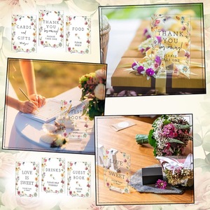 Porta Tarjetas de Mesa Acrílico con Diseño de Diamantes Suspendidos, Regalo Judaico, Juego de Bencher Judío <span class=keywords><strong>para</strong></span> <span class=keywords><strong>Bodas</strong></span> - Product Image 3