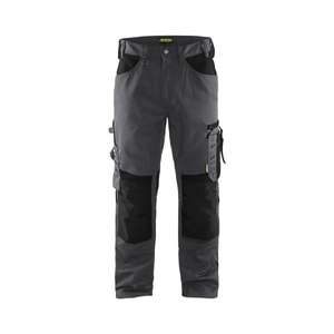 BLAKLADER - 155618609699C54 <b>Trousers</b> without nail pockets Mid <b>grey</b>/Black - EAN 7330509764855 <b>WORK</b> <b>TROUSERS</b> CARGO <b>WORK</b> <b>TROUSERS</b> - Product Image 1
