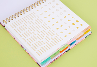 Agenda A5 avec logo imprimé personnalisé, couverture en carton, reliure à couverture rigide, carnet de notes à spirale personnalisé