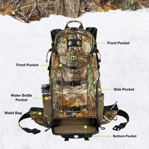 Sac à dos de chasse camouflage imperméable pour sports de plein air unisexe avec porte-arme et poches avant - Product Image 3