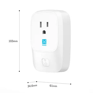 Solusi Iot Wifi BLE Esp32 ESP8266 Zigbee 4G Smart Plug Outlet16a Manajemen Energi Google Eu dengan PSE CE TUV