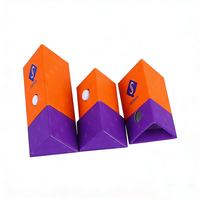 Boîte de cartouche triangulaire en carton biodégradable personnalisée, résistante aux enfants, emballage de boîte résistante aux enfants