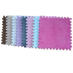 Alfombrillas rectangulares antideslizantes de color sólido para niños, alfombra entrelazada para sala de estar, dormitorio, estudio, alfombra para gatear para niños, fácil de cuidar - Product Image 5