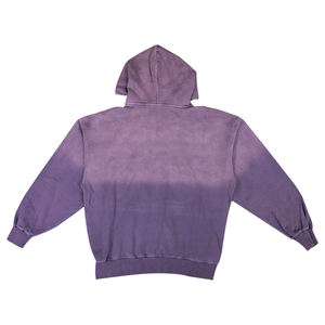 Sudadera con capucha de gran tamaño para hombre de 500GSM de peso pesado de estilo Vintage lavado ácido con diseño de diamantes de imitación personalizados desgastados sudaderas para hombre - Product Image 2