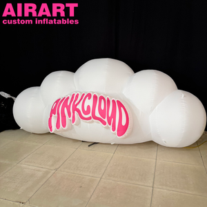 Nube Inflable Blanca para Decoración de Centros Comerciales y Exposiciones, Impresión Gratuita de Logotipo o Eslogan, Nube Inflable de 3m de Ancho - Product Image 2