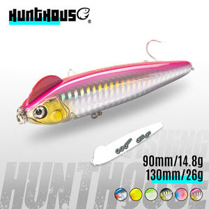 Señuelo de Pesca Hunthouse de Alta Calidad, Ojos 3D, 90 mm, 14.8 g, Señuelo Artificial de Hundimiento para Pesca de Atún, Señuelo de Pesca de Arrastre para Lubina - Product Image 1
