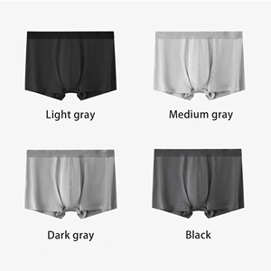 <strong>Men's</strong> Mid-Rise Disposable Breathable Anti-Bacterial Eco-Friendly Cotton Knitted Boxer <strong>Briefs</strong> With Logo On Waist - Product Image 2