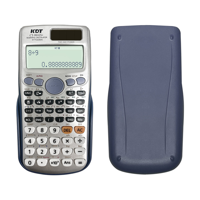 991ES PLUS 10+2 Digits Electronic Scientific Calculator with 417 Mathematics Functions Dual Power Supply