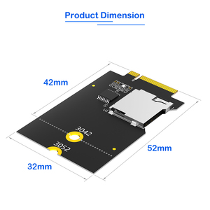 Adaptateur de carte TF vers M.2 NGFF Key-B (interface USB non incluse) pour ordinateur portable/de bureau, format 3042/3052, en stock - Product Image 3