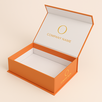 Boîte cadeau en carton rigide avec couvercle magnétique, taille standard, boîte d'emballage pour perruques écologique avec logo personnalisé pour l'emballage des cheveux et les cadeaux