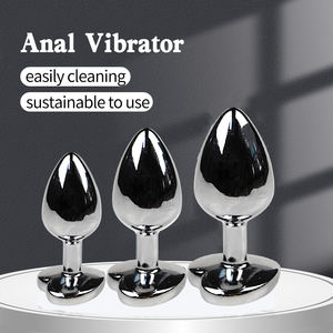 Sexbay marque privée plug anal en métal trois pierres précieuses fond godemichet anal extenseur hommes et femmes jouet sexuel bout à bout - Product Image 5