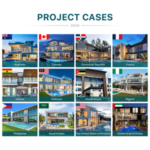 <span class=keywords><strong>Porte</strong></span> d'entrée avant certifiée AS2047 résistante aux impacts d'ouragan ZEKIN Australia Project, <span class=keywords><strong>porte</strong></span> coulissante en aluminium avec verre, autres fenêtres fixes - Product Image 4