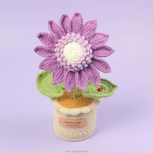 Maceta de Girasol Tejida a Mano para Decoración del Hogar, Navidad, Halloween, Graduación, Día de la Madre, Pascua, Venta al por Mayor - Product Image 2