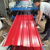 Tôles d'acier galvanisé colorées durables de 840 mm de large, anti-corrosion, garantie 5 ans, pour toitures d'ateliers et d'entrepôts
