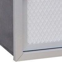 Filtro de Panel Mini-Pleated de Fibra de Vidrio HEPA H14 de Alto Flujo de Aire para Sistemas HVAC y AHU