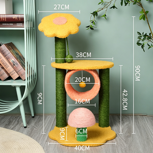ชั้นวางแมวแบบต้นไม้สำหรับเล่นและนอน  รุ่น Foreign Trade Sunflower  ขายส่ง รับสั่งทำตามแบบ - Product Image 3