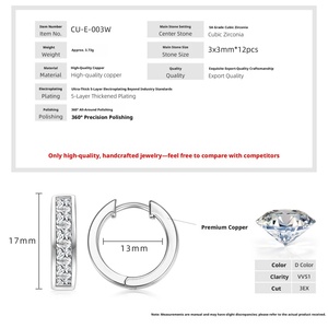 Fashion Copper 14k Gold Filled Channel Setting Princess Cut 3mm Zircon Simple Trendy Daily Wear Unisex Jewelry - Product Image 3
