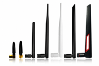 Antenne WiFi Monopole 90 Degrés 2.4GHz 2.5dBi à Gain Élevé RP-SMA Mâle pour Routeur PC Adaptateur Sans Fil Bluetooth