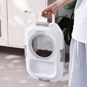 Bol pliable portable en PP et TPR pour la nourriture des chats, des chiens et des poissons, seau de stockage de nourriture pour animaux de compagnie réglable et durable - Product Image 3