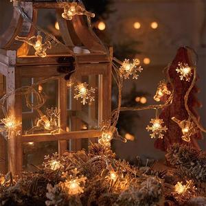 <span class=keywords><strong>Guirlande</strong></span> de flocons de neige à LED pour la décoration de Noël à la maison <span class=keywords><strong>Guirlande</strong></span> suspendue sur l'arbre - Product Image 5