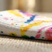 Chaussettes d'été pour hommes, personnalisées avec logo, tie-dye, asymétriques, effet éclaboussures de peinture, graffiti arc-en-ciel, pour skateboard, vente en gros