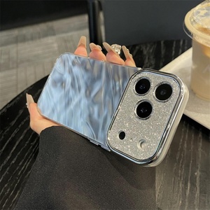 Funda para Teléfono Móvil con Lente Brillante y Marco Grande, Estilo Foil, para 17 16 15 14 13 Pro Max, Carcasa Protectora Rígida de Acrílico a Prueba de Golpes - Product Image 2