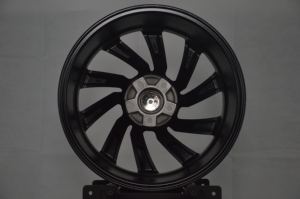 ล้อแม็กซ์อัลลอยด์สีดำขนาด 18 นิ้ว 5x114.3 แบบ Turbine ขนาด 8J ET38-42 พร้อมขอบสีเงิน สำหรับรถยนต์นั่งส่วนบุคคล รุ่น Executive Sedan - Product Image 6