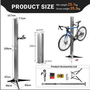 Soporte de Reparación de <span class=keywords><strong>Bicicletas</strong></span> Eléctrico de Aluminio de Alta Resistencia, Capacidad de Carga de 50 kg, Plegable, Ahorra Espacio, Motorizado con Corriente Alterna - Product Image 5