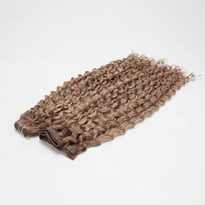 100% Trinh <span class=keywords><strong>Remy</strong></span> tóc con người đôi rút ra vô hình bướm sợi ngang phần mở rộng tóc con người tóc xoăn sợi ngang - Product Image 5