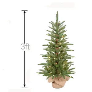 Vente chaude Arbre De Noël Mini Décoration De Table Arbre De Noël Artificiel Avec Table Lumineuse Led Mini Arbre De Noël - Product Image 2