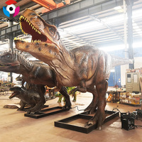 Jurassic Aniamtronic dinozor parkı gerçekçi mekanik Robot dinozor modeli kids 'kapalı reçine eğlence parkı binmek
