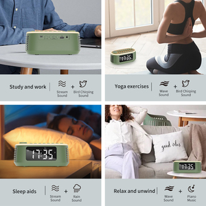 Modern White Noise Machine Gentle Wake-up Sound Dimmable <b>USB</b> Night Light Household App-<b>Controlled</b> Portable Plastic Design for - Product Image 6