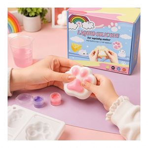 Decompression Pinch Toy Making <b>Kit</b> Private Label Soft <b>Gel</b> Formula Hamster Paw Cheese Moulds Paints Powder Decoration - Product Image 6